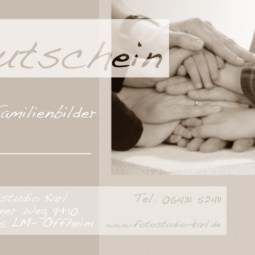 Gutschein Familienbilder