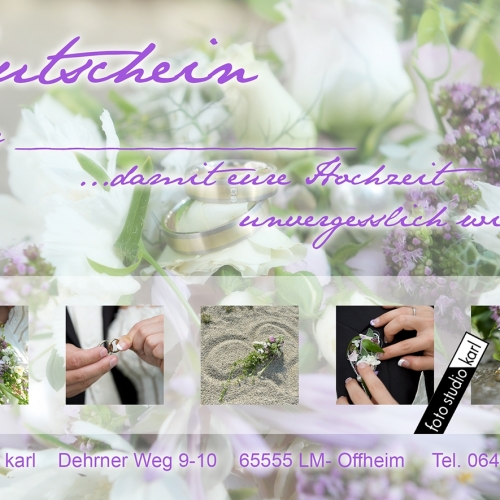 Gutschein Hochzeit